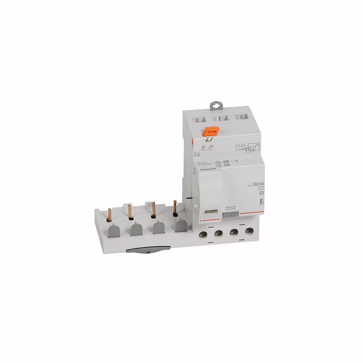 410499 Legrand Bloc Différentiel à Vis Dx3 – 4p 400v- 40a, Type Ac 30ma