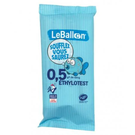 Pour vos envies d’extérieur:Éthylotest chimique Le Ballon 0,5g Contralco