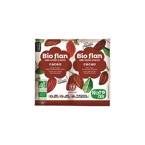 Pour valoriser votre jardin:Bio Flan Cacao sachet 11g