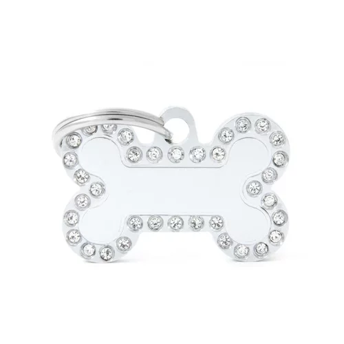 Extérieur tendance:Médaille glam petit os blanc