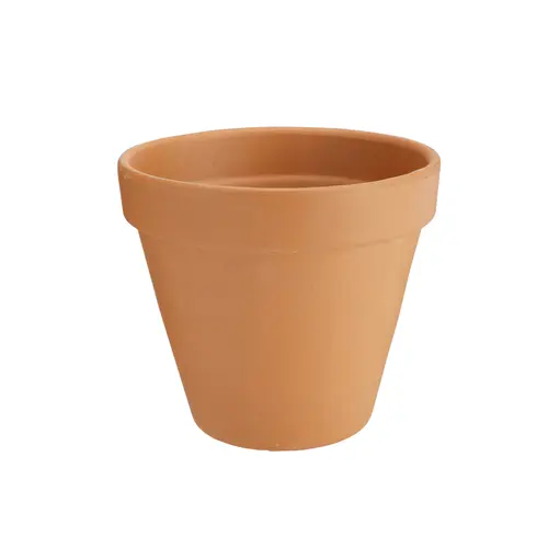 Une solution pratique pour le jardin：Vase brut rouge en terre cuite D.19 x H17,3