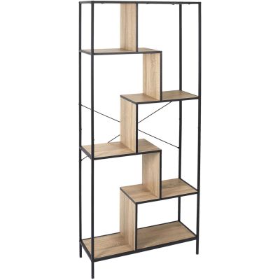 Etagère en bois et métal Edison (80 x 30 x 180 cm)