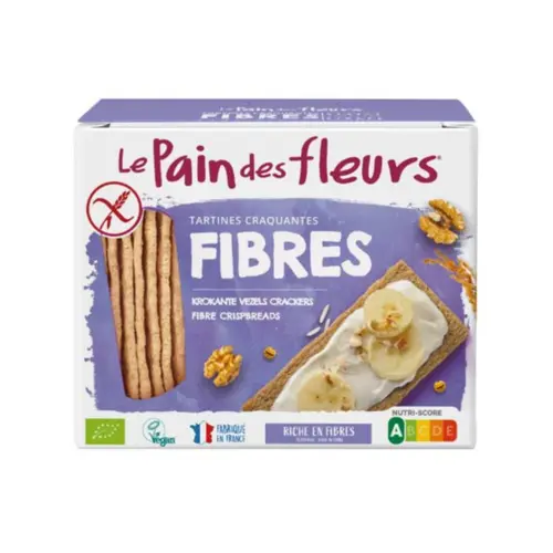Qualité au jardin:Tartines craquantes bio avec fibres Le Pain des Fleurs - 150 g