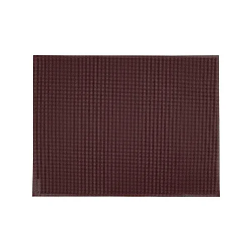 Simple pour le jardin:Set de table en toile technique coloris cerise noire - 45 x 34 cm