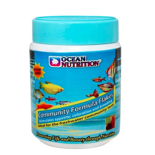 Jardin accessoire:Nourriture en flocons pour poissons communautaires, 34g - OCEAN NUTRITION Community Formula
