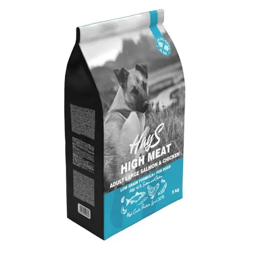 Jardin au quotidien：Croquette pour chien adulte de grande taille au poisson et au poulet Hays - 3 kg