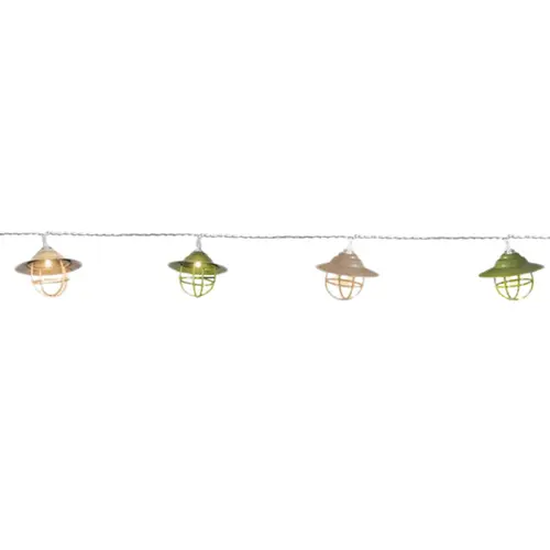 Pour plus de confort à l’extérieur:Guirlande solaire décoration métal Blachère blanc chaud 10 LED - 2,25 m