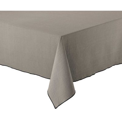 Nappe en coton recyclé Grace 140 x 140 cm (Ombre)