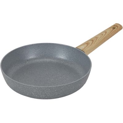 Poele en aluminium forgé manche effet bois (20 cm)