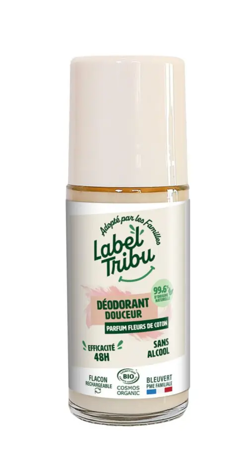 Jardin & nature:Déodorant douceur bio roll on rechargeable Label Tribu - 50 ml
