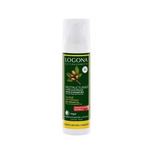 Pour simplifier le jardin:Fluide brillance bio spécial pointes à l’argan en flacon de 75 ml