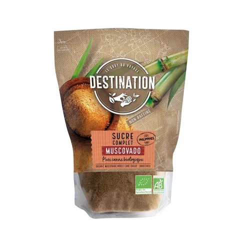 Déco extérieur：Sucre de canne complet muscovado bio 500g