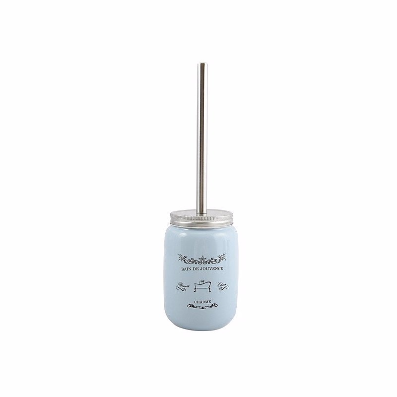 Accessoire WC – Brosse wc avec support Céramique Apolline Bleu MSV