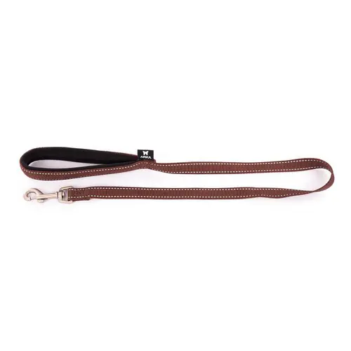 Une idée maline pour le jardin：Laisse neo+ marron 100x2,5 cm