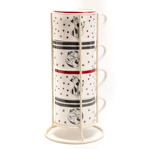 Pour votre quotidien:Rack 4 tasses Melian - 7 x 5,4 x 9,5 cm