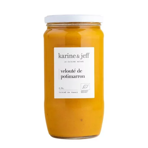 Une touche pratique au jardin:Velouté de potimarron bio Karine & Jeff - 780 ml