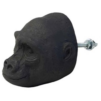 Bouton de porte animal en porcelaine (Gorille)