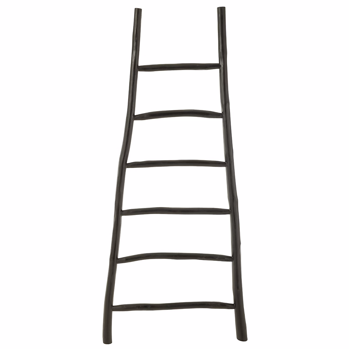 Échelle décorative en bois (12 × 81 × 185 cm – Noir)