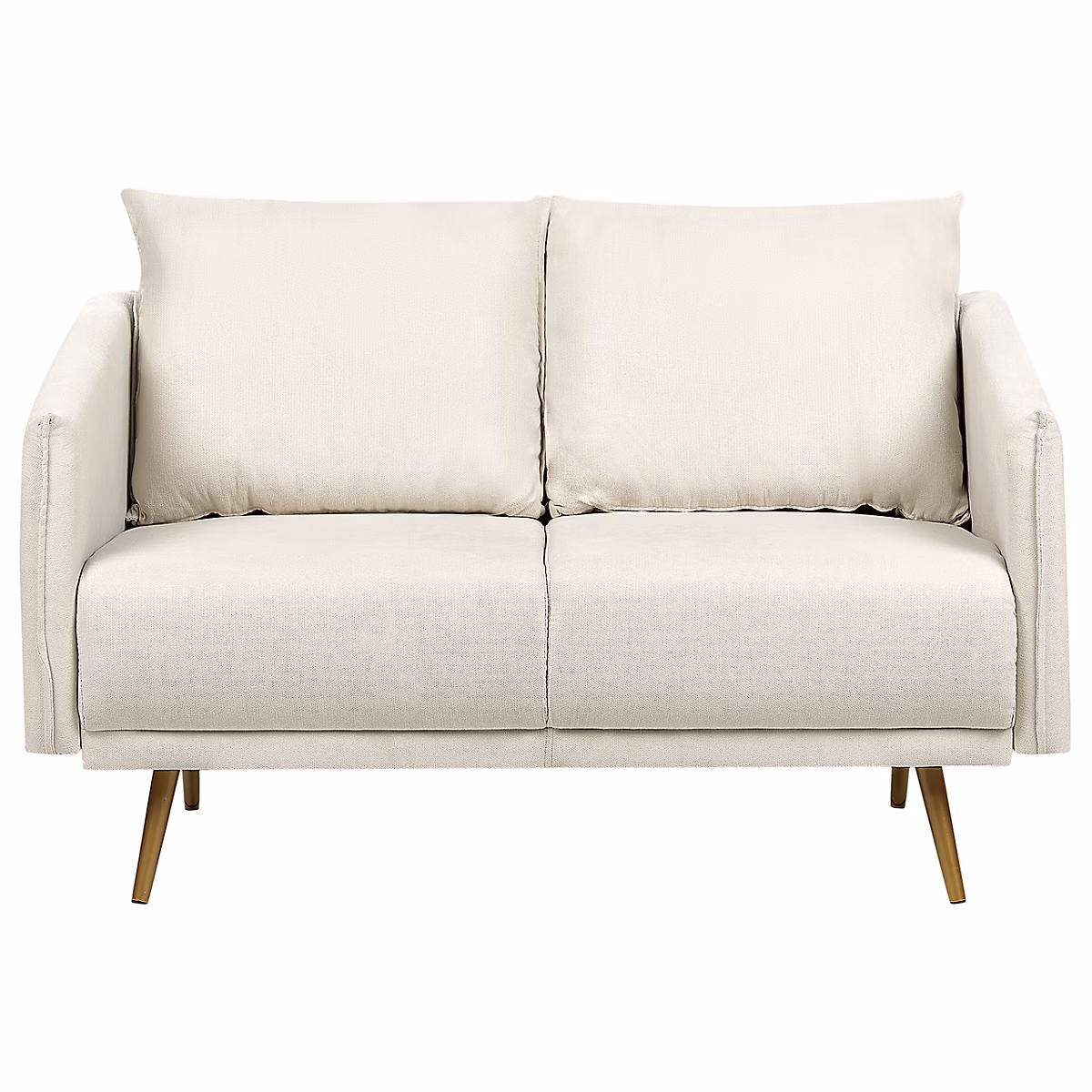 Canapé 2 places MAURA Tissu Beige clair – Réf. HPCQLKLRZ6107056815