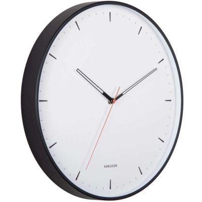 Horloge murale en métal Calm (Noir)