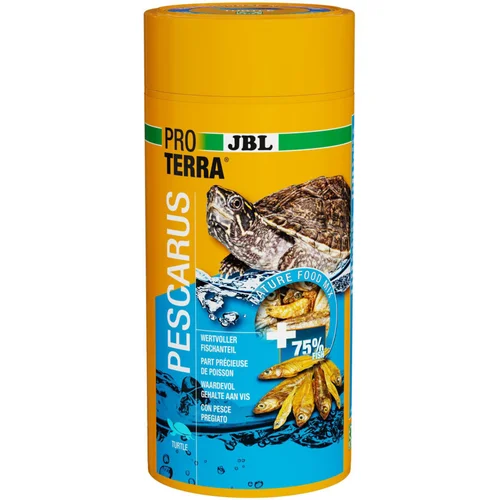 À avoir pour l’extérieur：Friandises à base de poissons entiers et de crevettes pour cistudes et tortues d'eau JBL Proterra Pescarus - 1 L