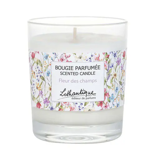 Sélection maison:Bougie parfumée senteur fleur des champs Lothantique - 160 g