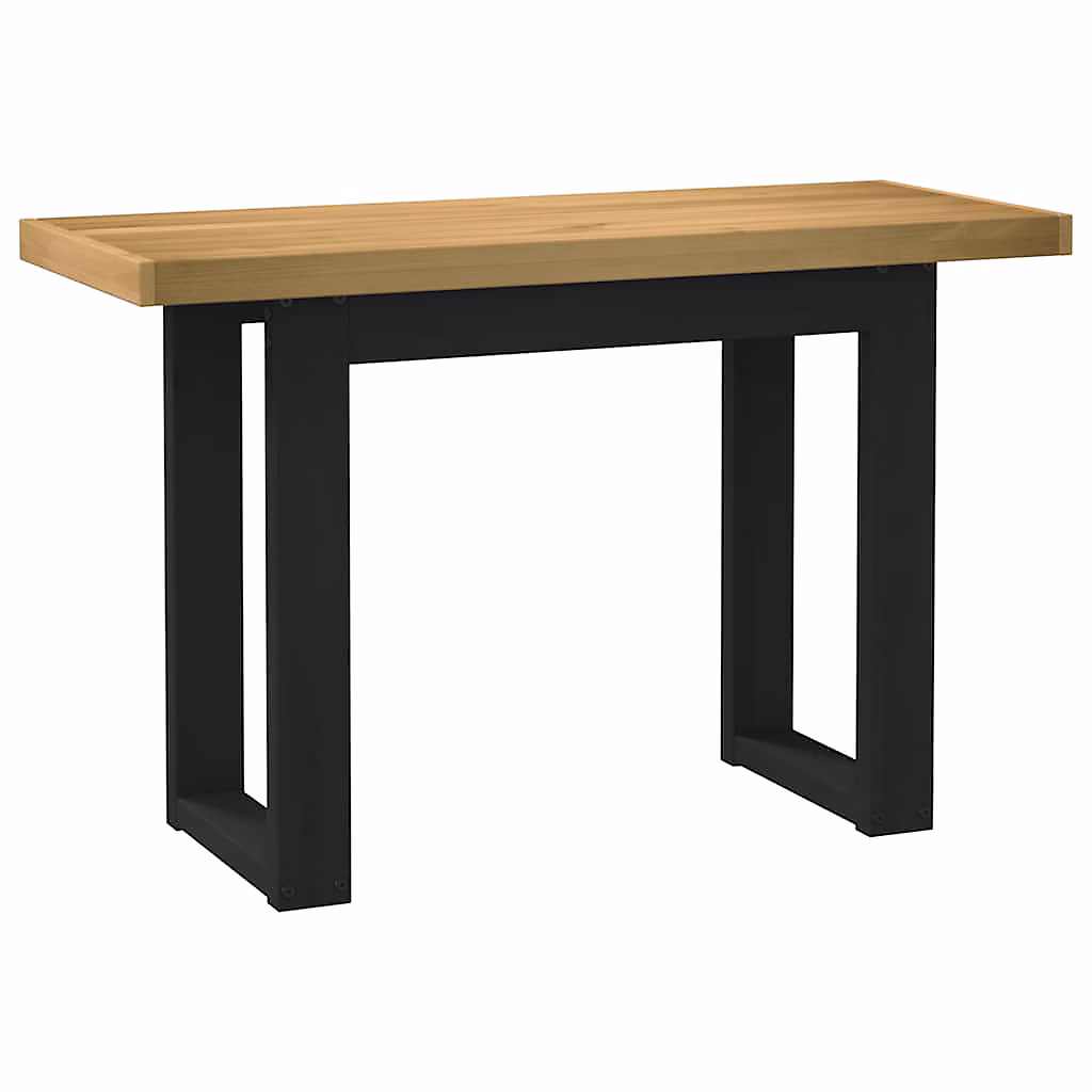 Bureau NOAIN pieds en forme de U 120 × 50 × 75 cm bois massif pin vidaXL