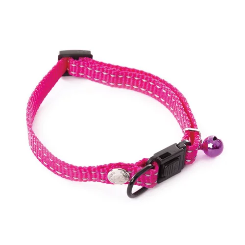 Un choix pratique pour le jardin:Collier en nylon pour chat Flash rose