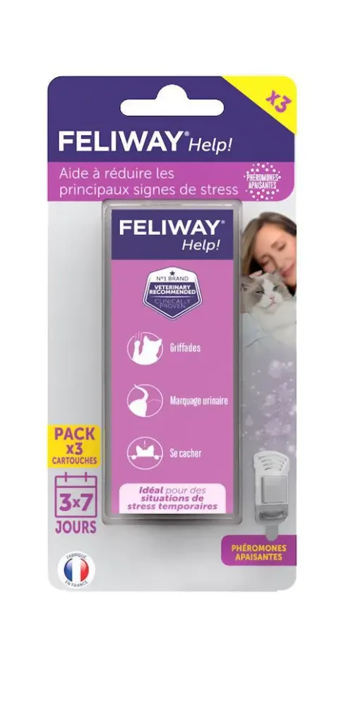 Jardin au quotidien:Recharges pour diffuseur de phéromones Feliway Help – x 3