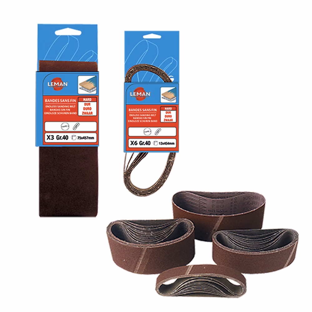 bande ponceuse portative 75x610 gr 60 | 75.610.060 – leman