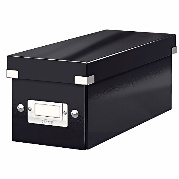 Boîte en carton pour CD Click & Store WOW – Noir