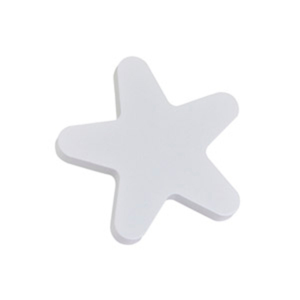 Bouton de meuble bois étoile diamètre 67 mm laqué blanc piéces – lot de 12