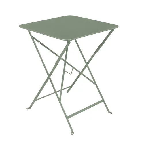 Pour votre espace vert:Table pliante Bistro coloris cactus en acier Fermob - 57 x 57 x 74 cm