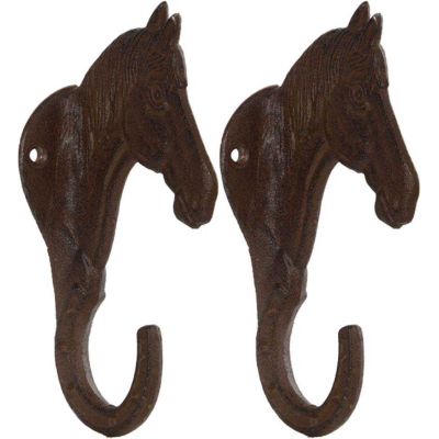 Crochet en fonte Cheval (Lot de 2)