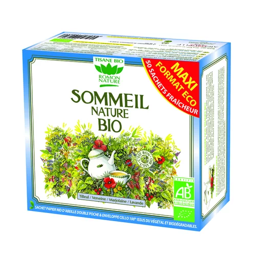 Jardin & loisirs:Tisane sommeil nature bio en boite de 80 g