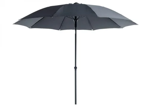 Essentiel maison：Parasol droit rond en aluminium coloris taupe - Ø 270 cm