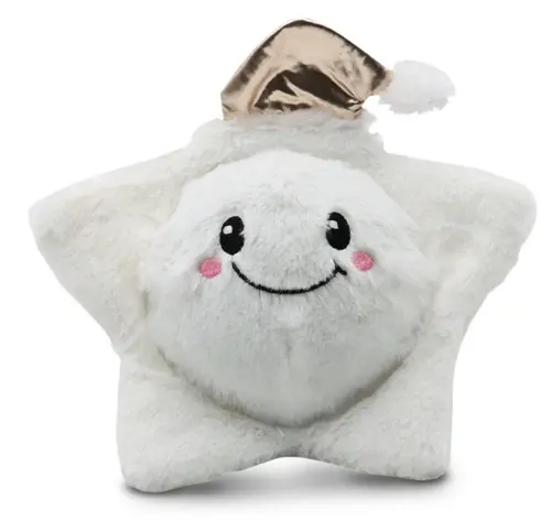 Pensé pour vos extérieurs:Peluche balle de Noël pour chien coloris blanc Croci White Friends - 18/23 cm