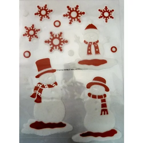 Au service de vos extérieurs:Etiquettes Bonhommes de Neige - 28,5x40 cm