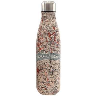 Bouteille isotherme en inox 50 cl City map (Modèle 1)