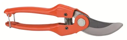 Facile à intégrer au jardin:Sécateur de jardinier grande pointure coloris orange