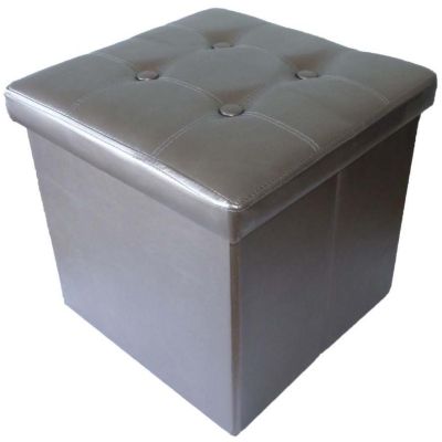 Pouf pliable PVC (Bronze)