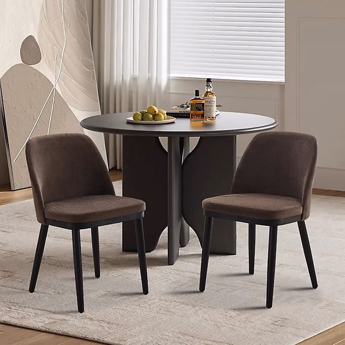 Chaises – HOERFURIY, – Scandinave, Lin, Marron, 48 × 51 × 77cm, lot de 2