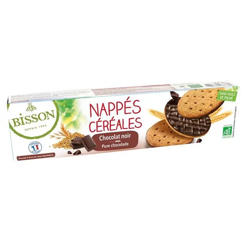 Solution nature:Nappés chocolat noir bio Bisson - 120 g