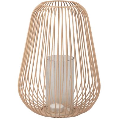 Lanterne en métal filaire Illuminate 22.5 x 30 cm (Sable)