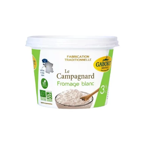 Jardin simple：Fromage blanc 3% campagnard Gaborit - 500 g