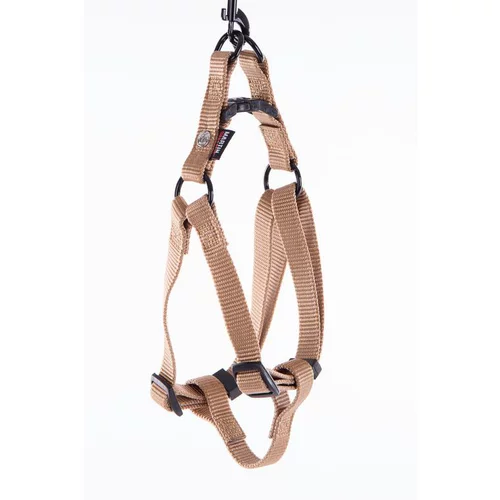 Mieux dehors:Harnais baudrier réglable beige pour chien - 1x25/35 cm