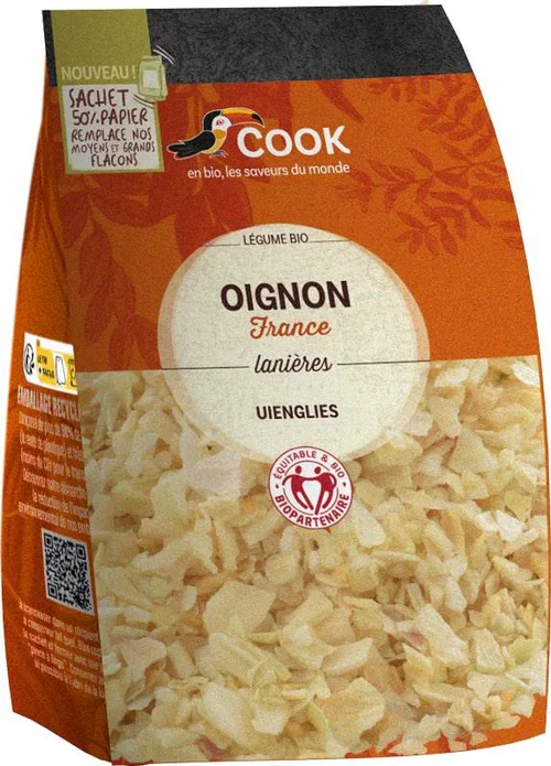 Extérieur adapté:Oignon lanières bio Cook - 60 g