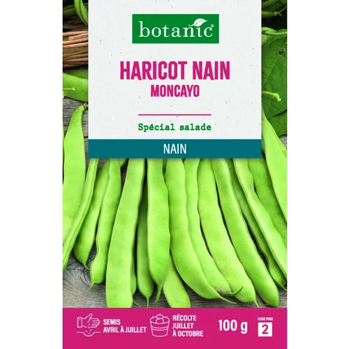 Accessoire au jardin：Graines d'haricot nain moncayo botanic® - graines à semer 100 g