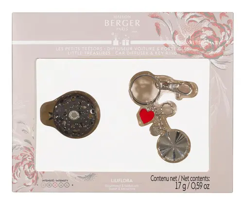 Pour profiter pleinement de l’extérieur:Diffuseur voiture avec porte clés senteur lumière florale Maison Berger Paris