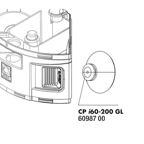 Extérieur pratique:Ventouses pour filtre intérieur coloris noir JBL CristalProfi i GreeLine – x 2